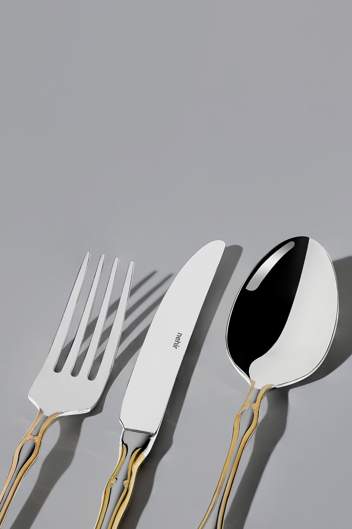 Adriana Gold Satin 36 Piece Boxed Cutlery Set for 6 People