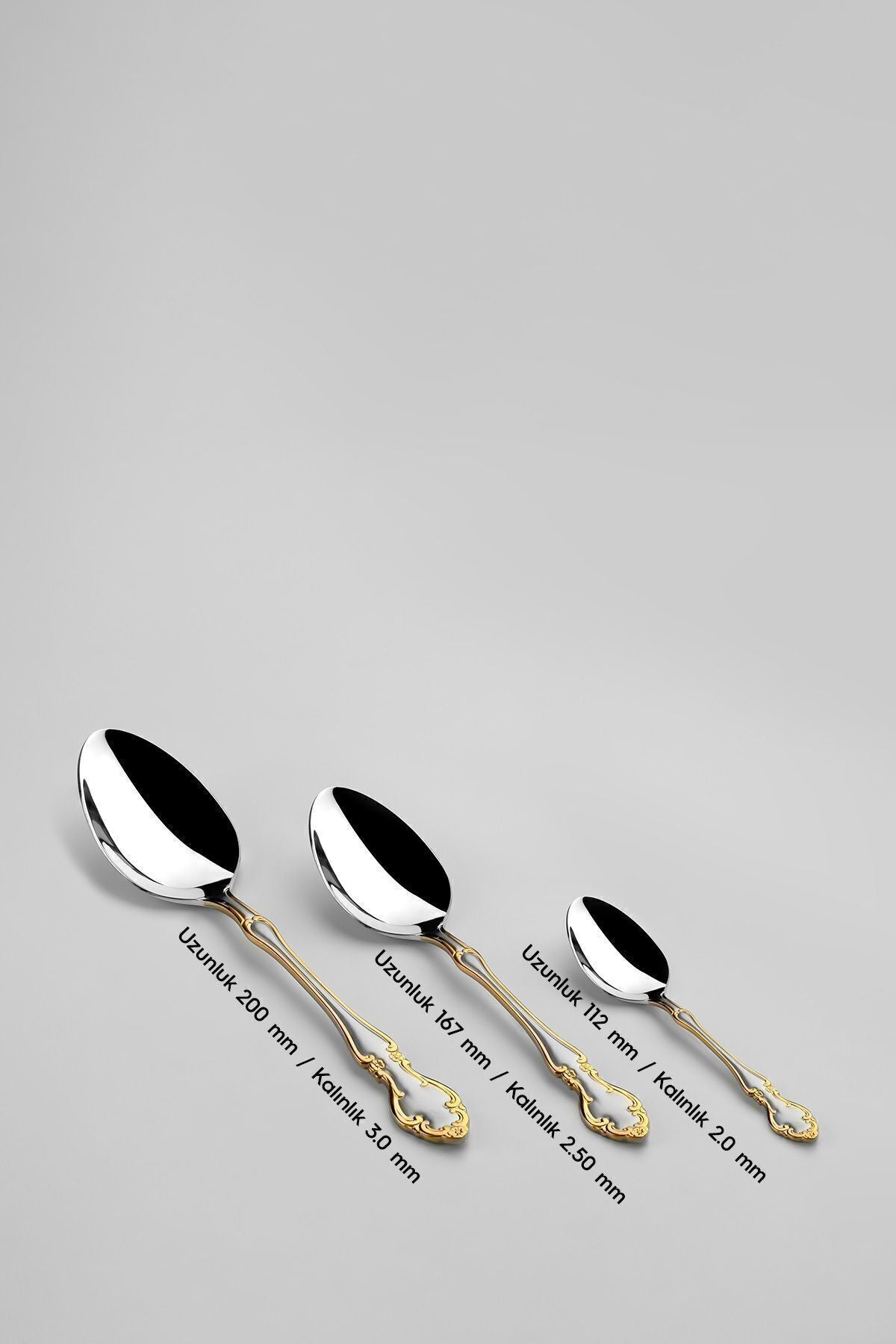 Adriana Gold Satin 36 Piece Boxed Cutlery Set for 6 People