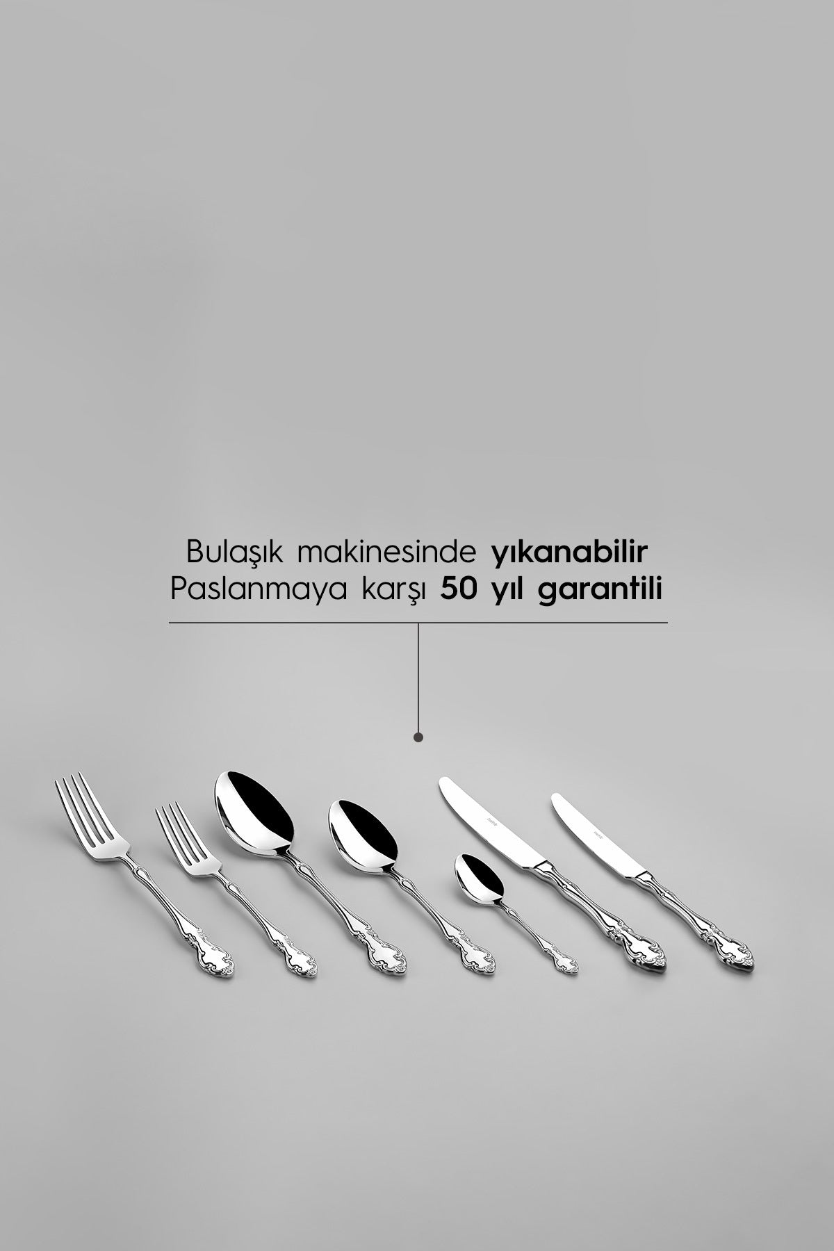 Adriana Sade 12 Kişilik 84 Parça Kutulu Çatal Kaşık Bıçak Takımı