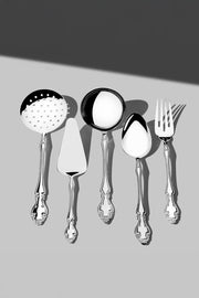 Adriana Sade 5 Piece Stainless Steel Serving Set