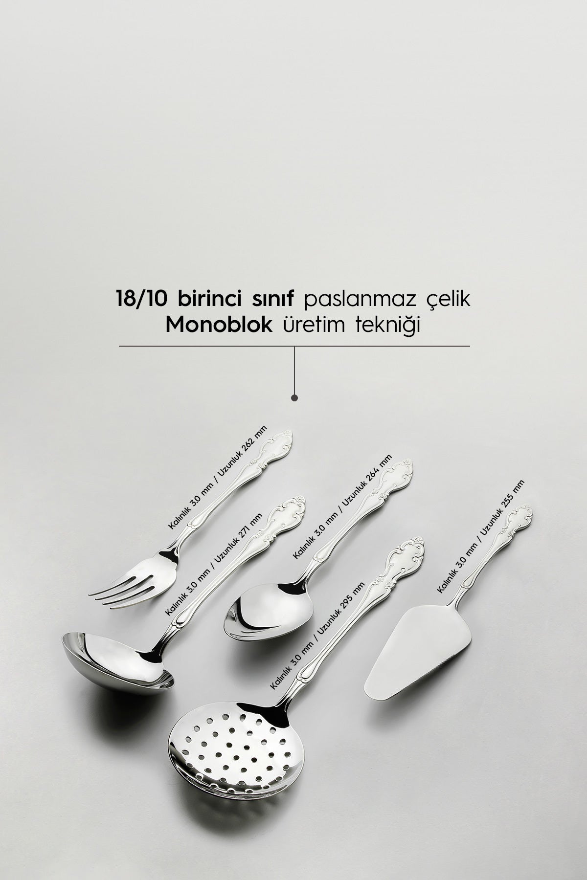 Adriana Saten 12 Kişilik 89 Parça Kutulu Çatal Kaşık Bıçak Takımı