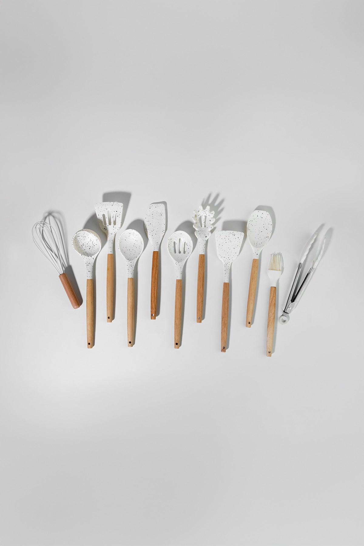 Angela Ahşap Silikon 12 Parça Servis Takımı