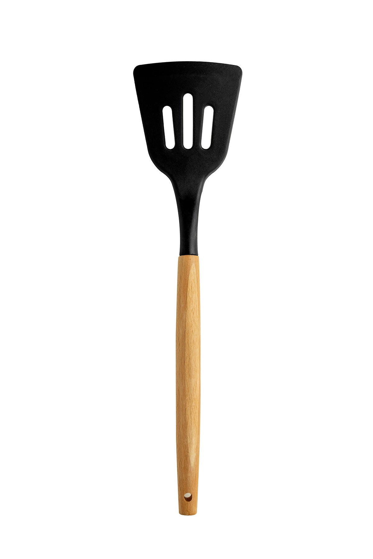 Angela Black Wooden Silicone 12 Piece Serving Set