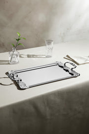 Babil Saten Çelik Çay Tepsi