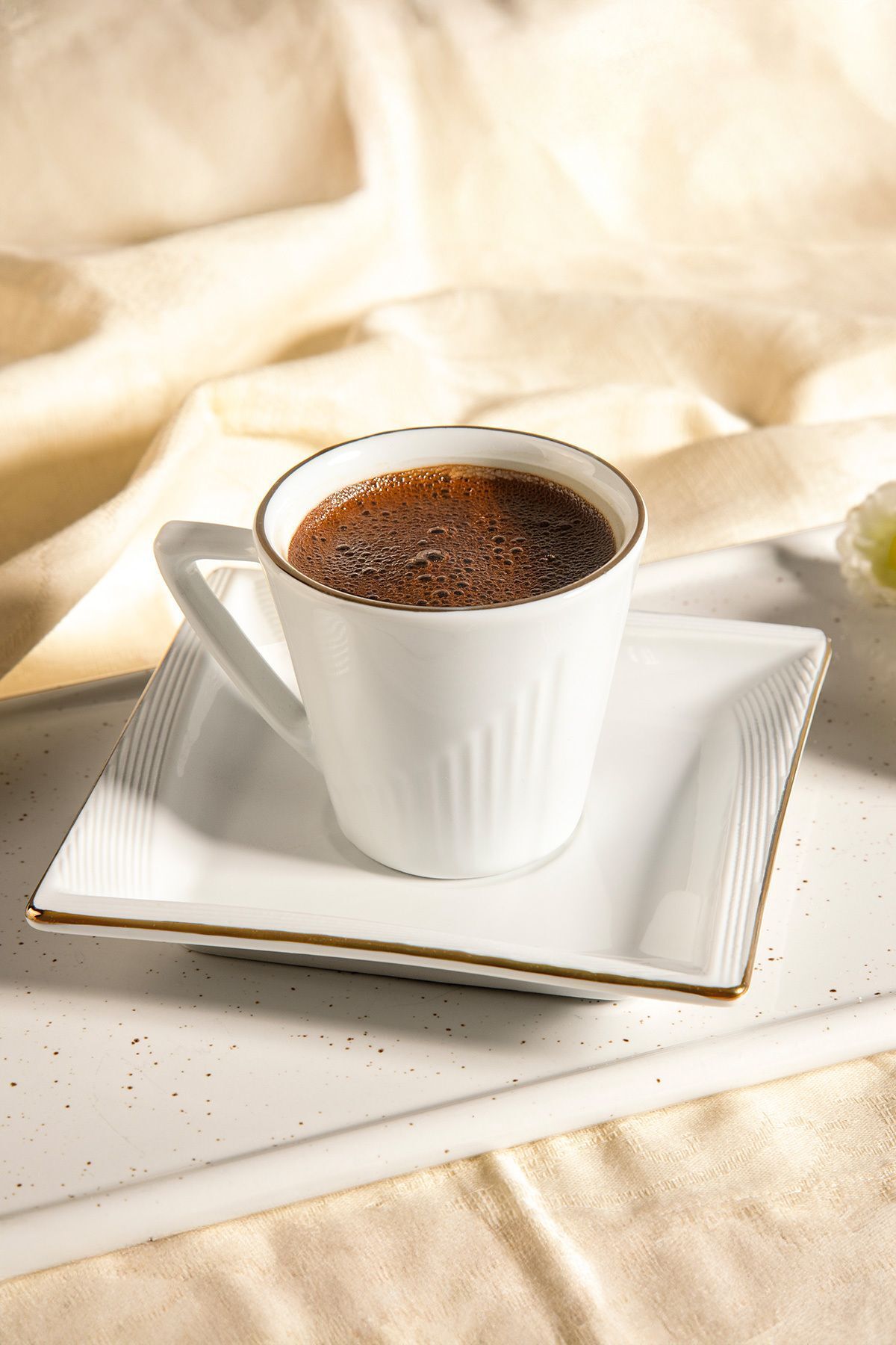 Bougainvillea 12 Piece Porcelain Coffee Cup Set