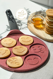 Claret Red Aluminum Casting 27 cm Crepe Pan