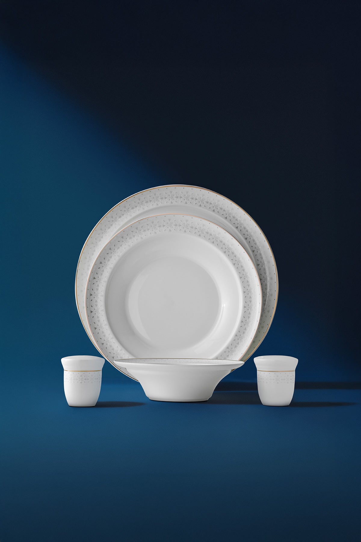 Camelia Altın Yaldızlı 28 Parça Porselen Yemek Takımı