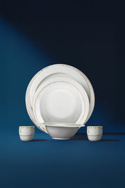 Carla Gold Yaldızlı 28 Parça Porselen Yemek Takımı