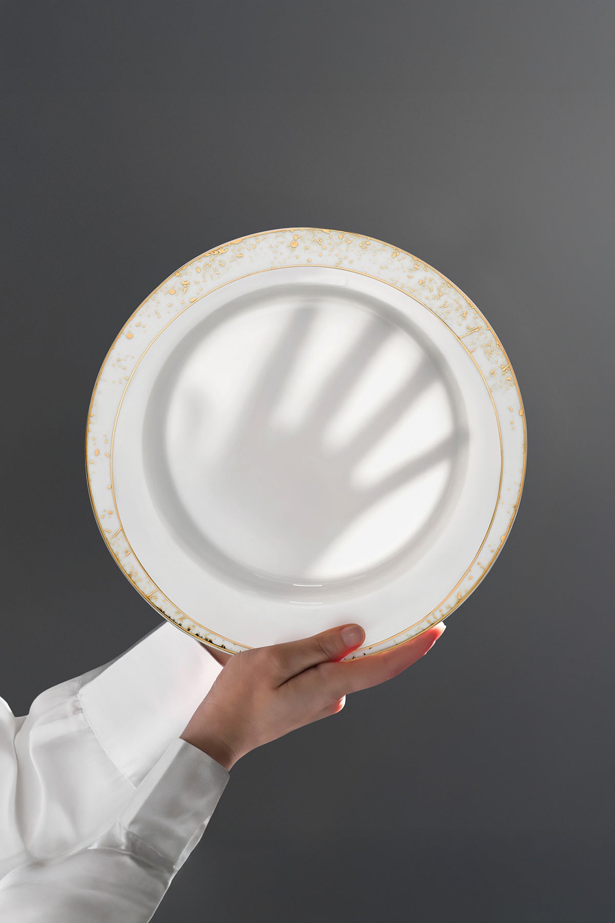 Carla Gold Yaldızlı 28 Parça Porselen Yemek Takımı