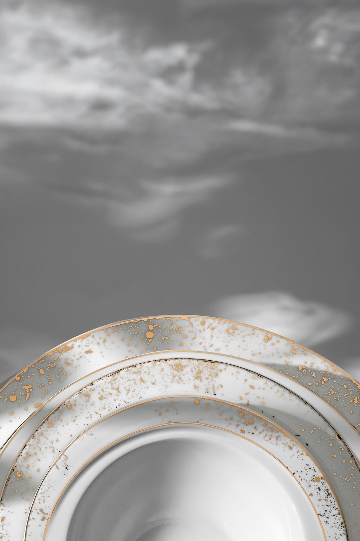 Carla Gold Yaldızlı 28 Parça Porselen Yemek Takımı