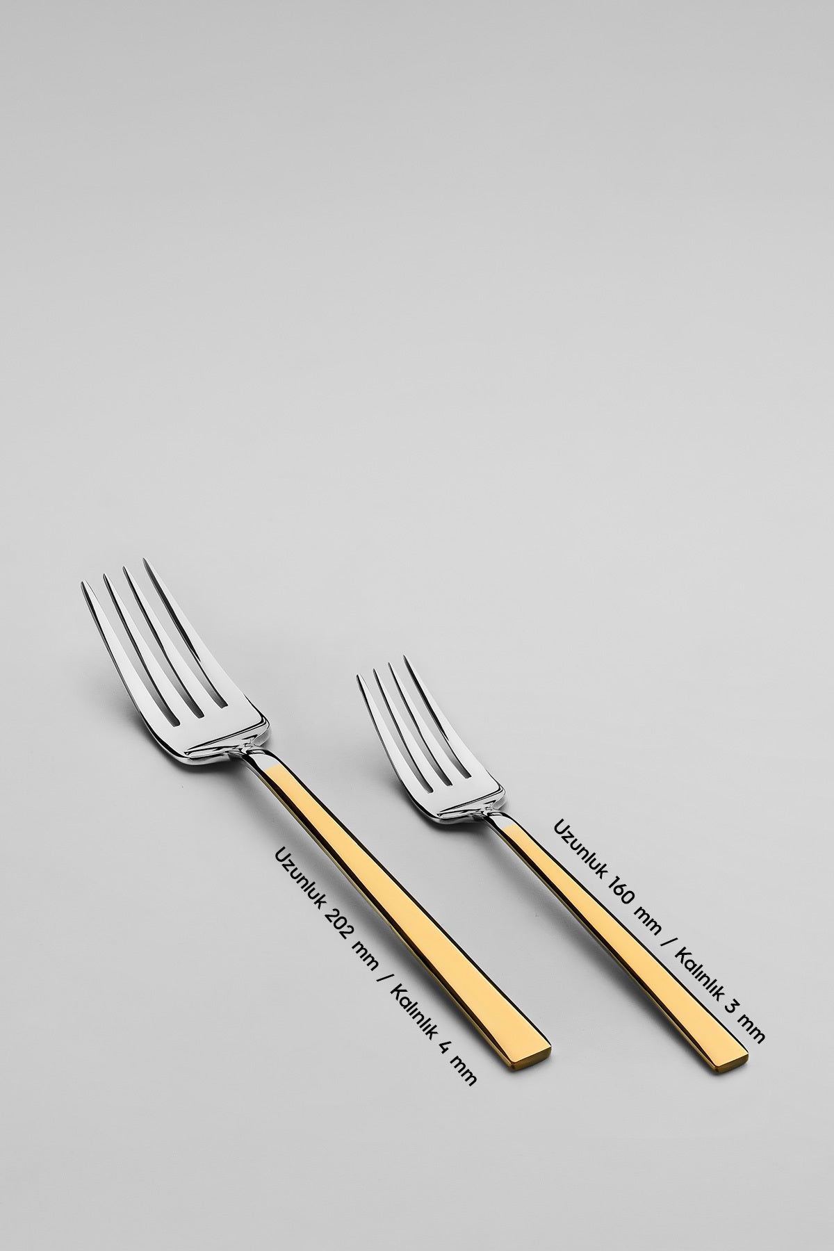 Dalyan Gold Plain 72 Piece Cutlery Set for 12 People