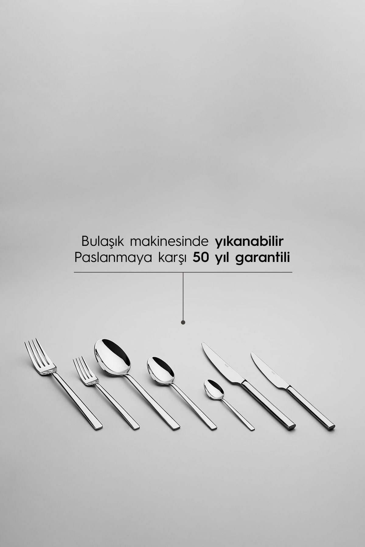 Dalyan Plain 12 Person 89 Piece Boxed Cutlery Set