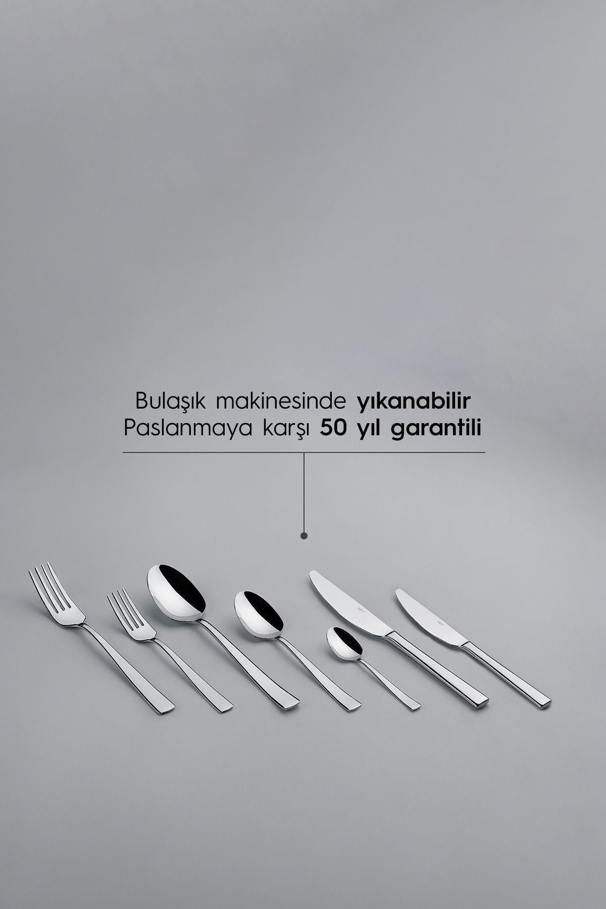 Deniz Sade 12 Kişilik 89 Parça Deri Kutulu Çatal Kaşık Bıçak Takımı