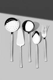 Deniz Satin 5 Piece Stainless Steel Serving Set