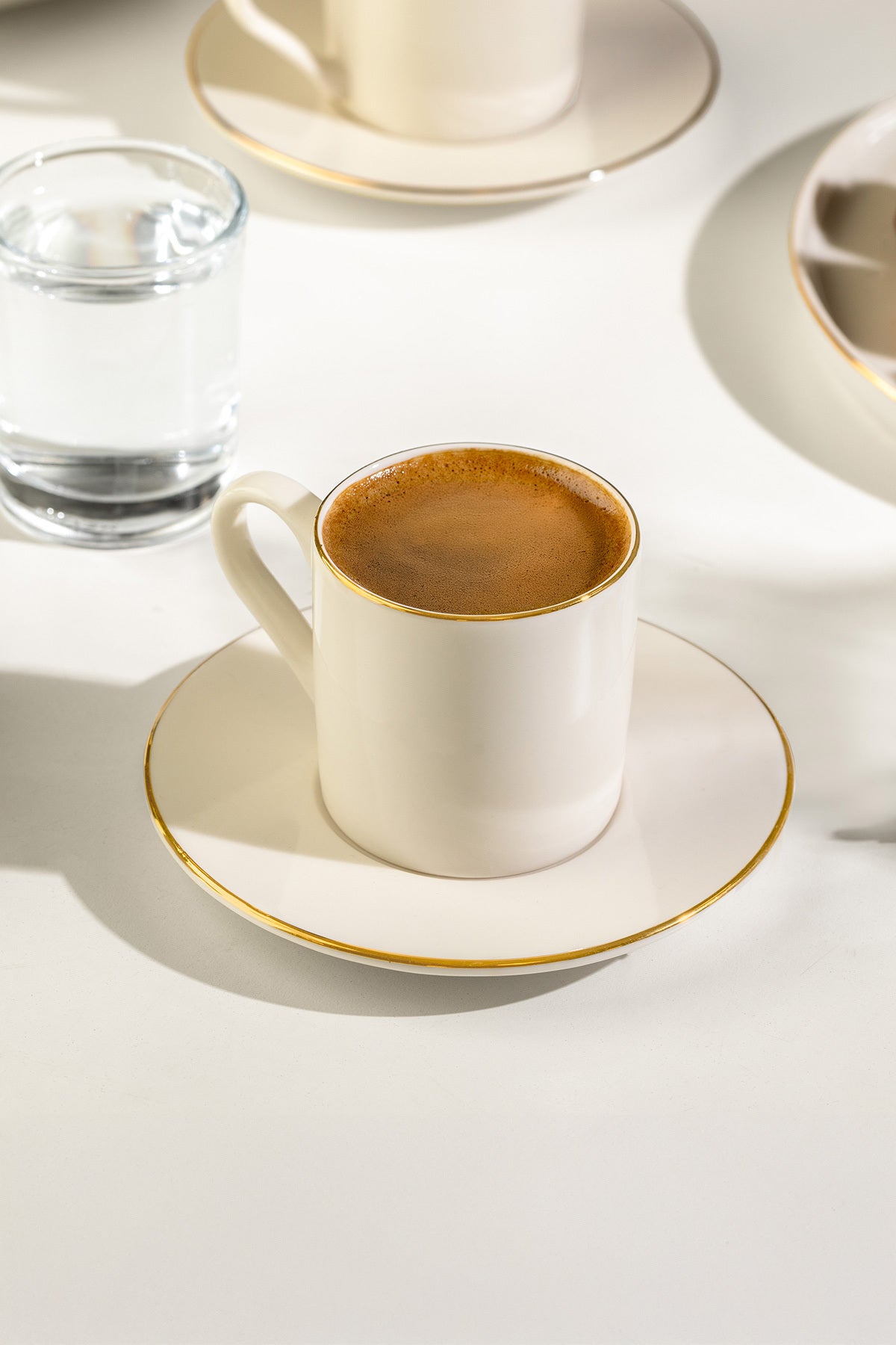 Duru 12-Piece Porcelain Coffee Cup Set for 6 People