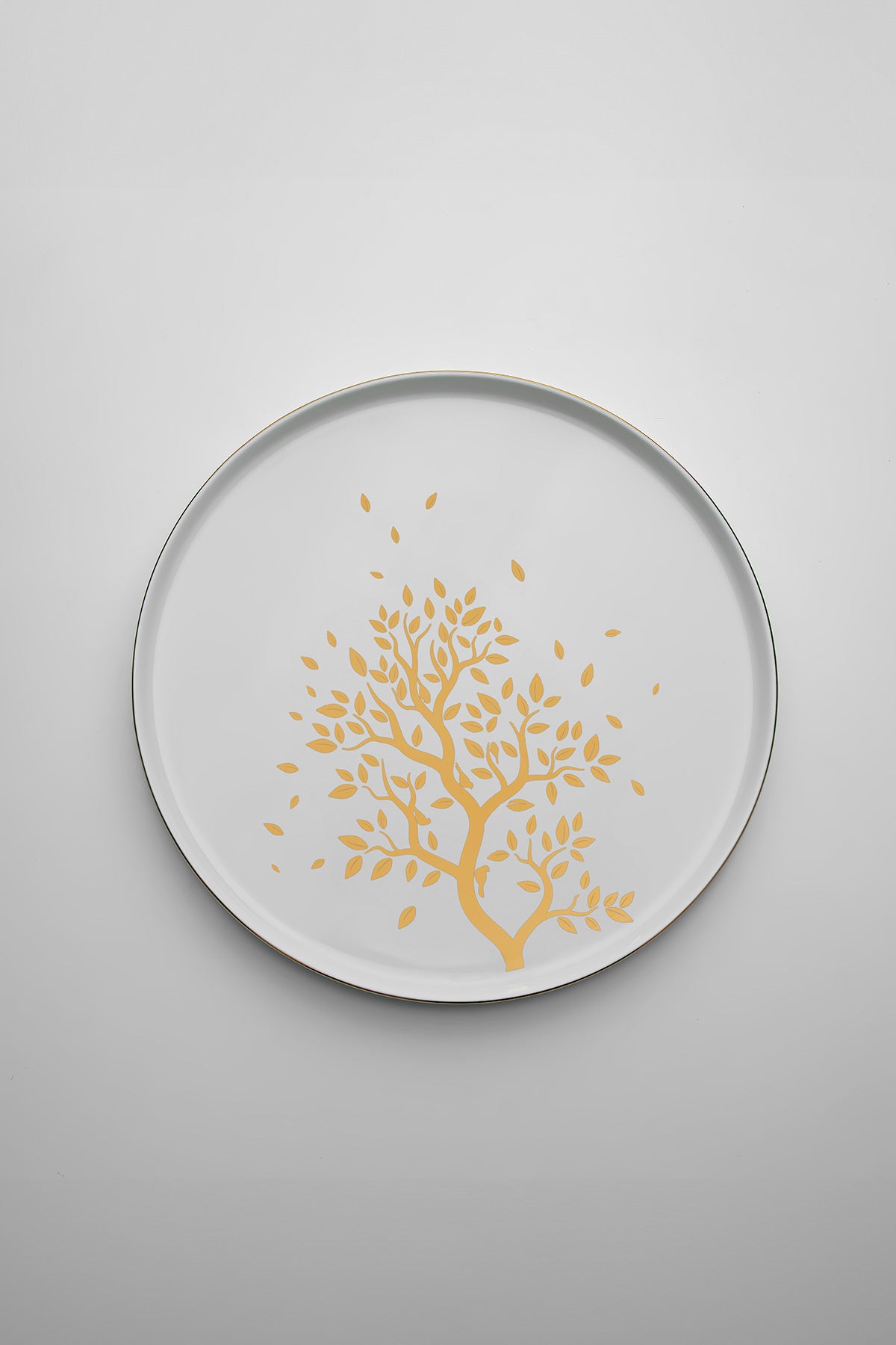 Duru 24 Piece Tree of Life Porcelain Dinner Set for 6 People
