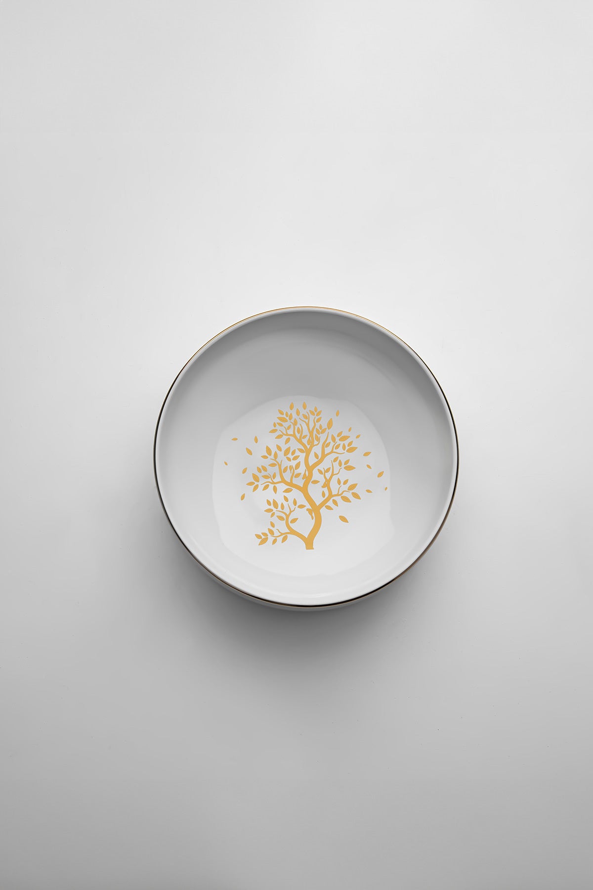 Duru 24 Piece Tree of Life Porcelain Dinner Set for 6 People