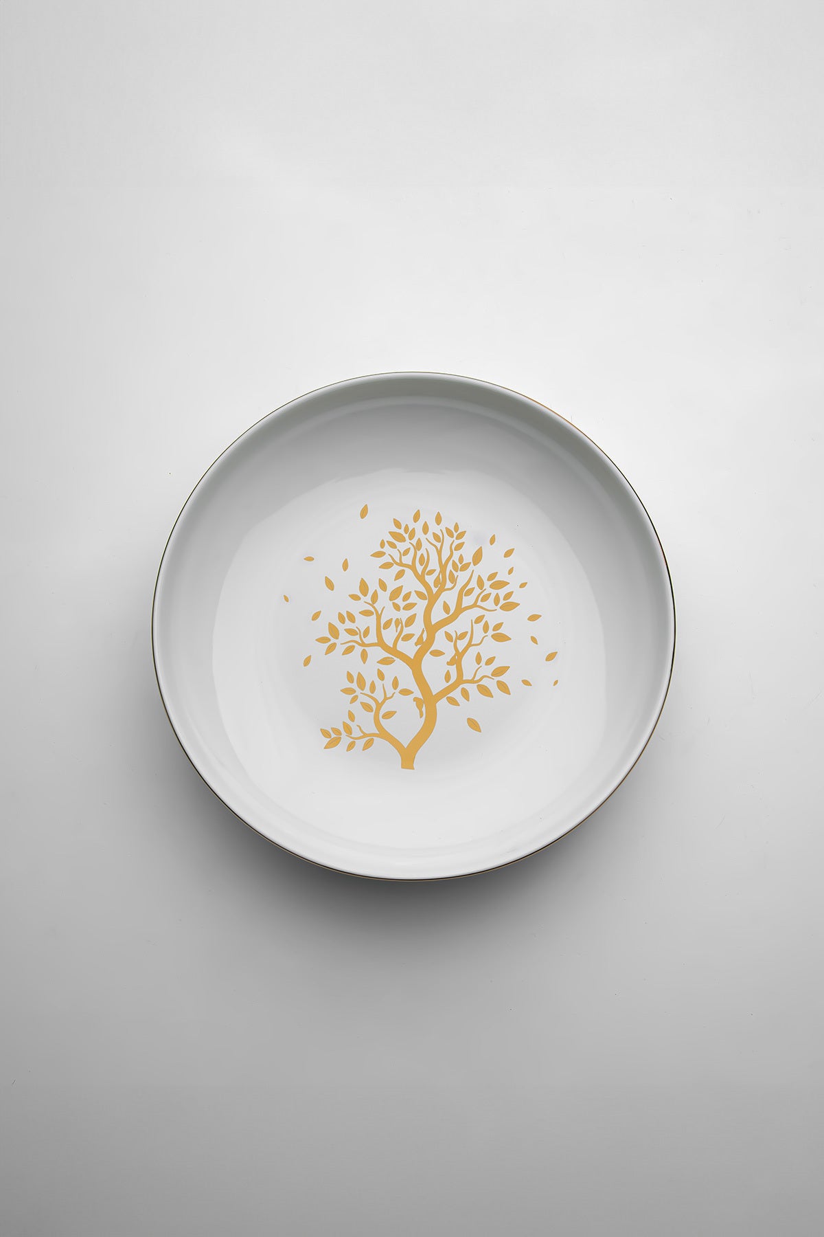 Duru 24 Piece Tree of Life Porcelain Dinner Set for 6 People