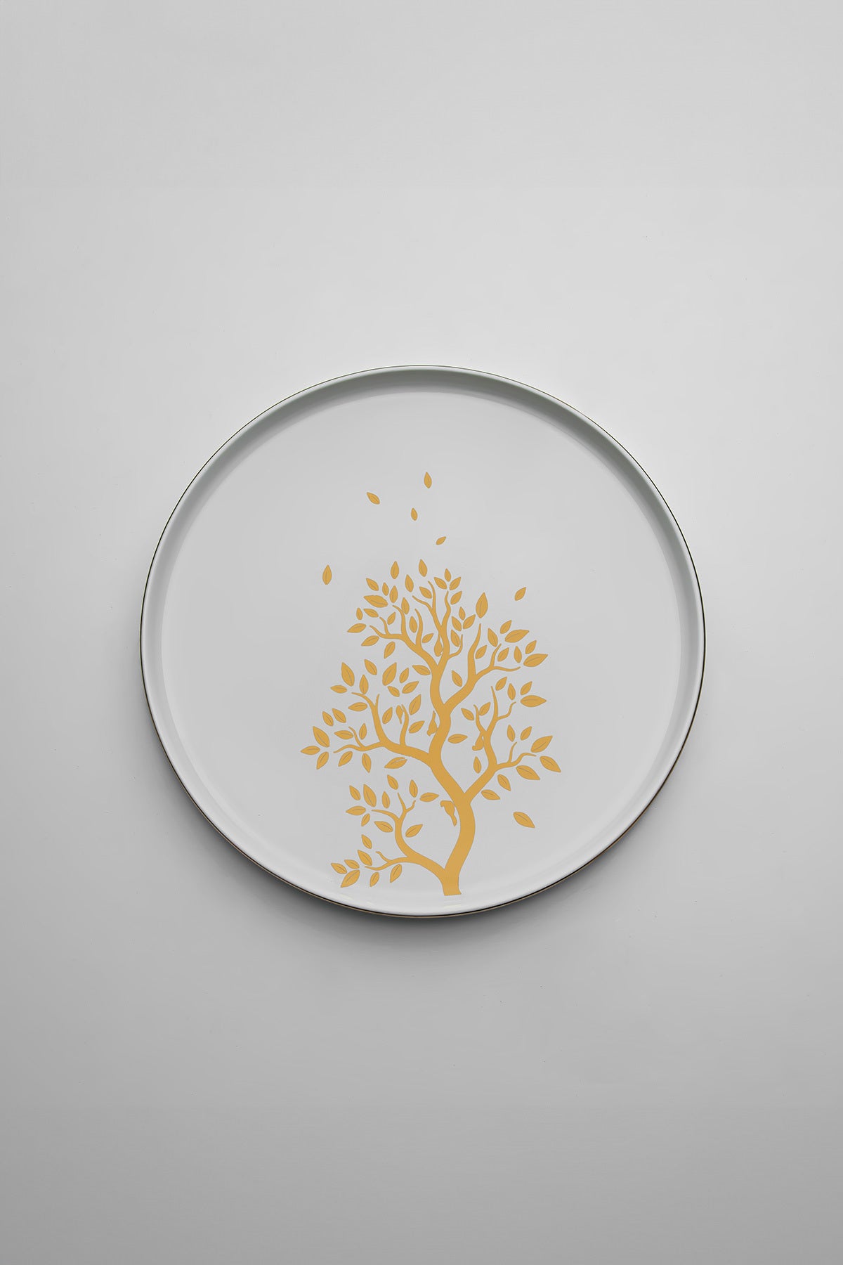 Duru 24 Piece Tree of Life Porcelain Dinner Set for 6 People