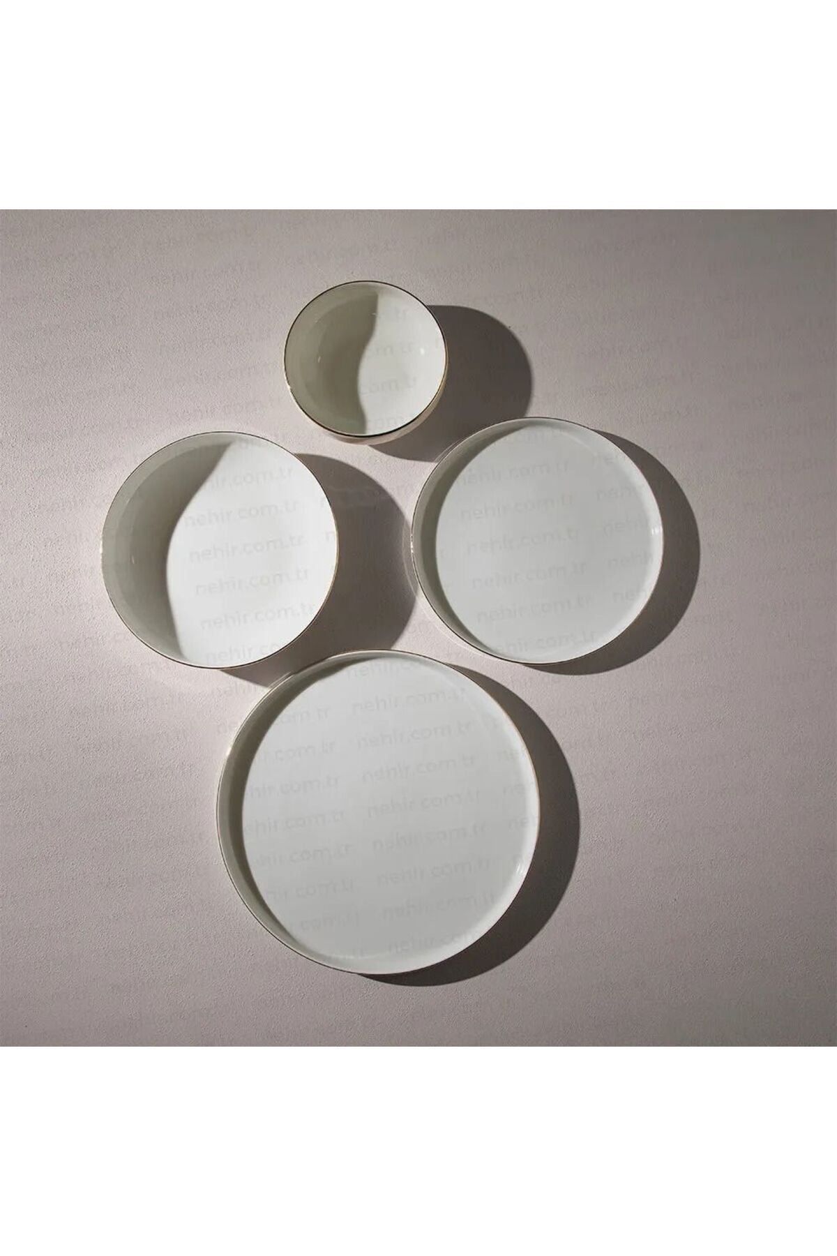 Duru 24-Piece Porcelain Dinner Set for 6 People