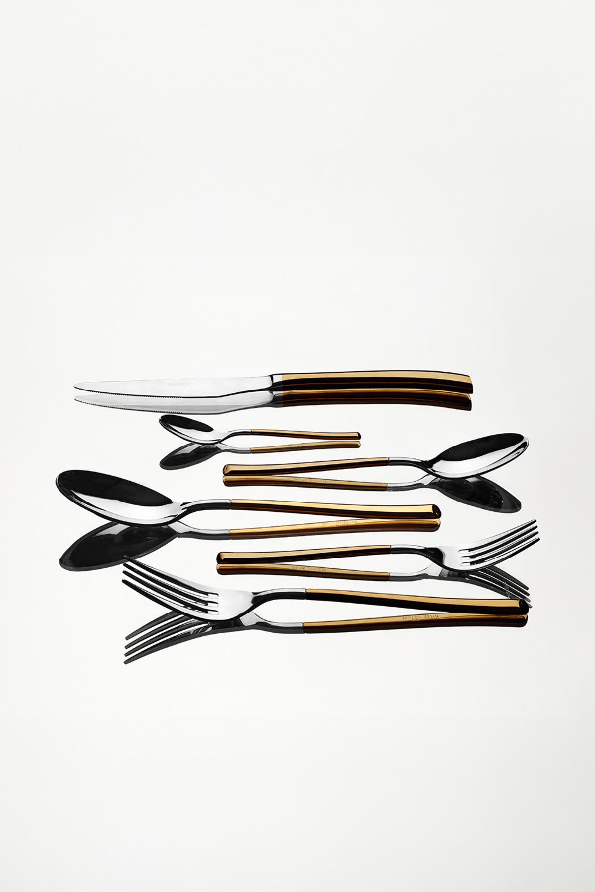 Elegance Gold Satin 72 Piece Boxed Cutlery Set for 12 People