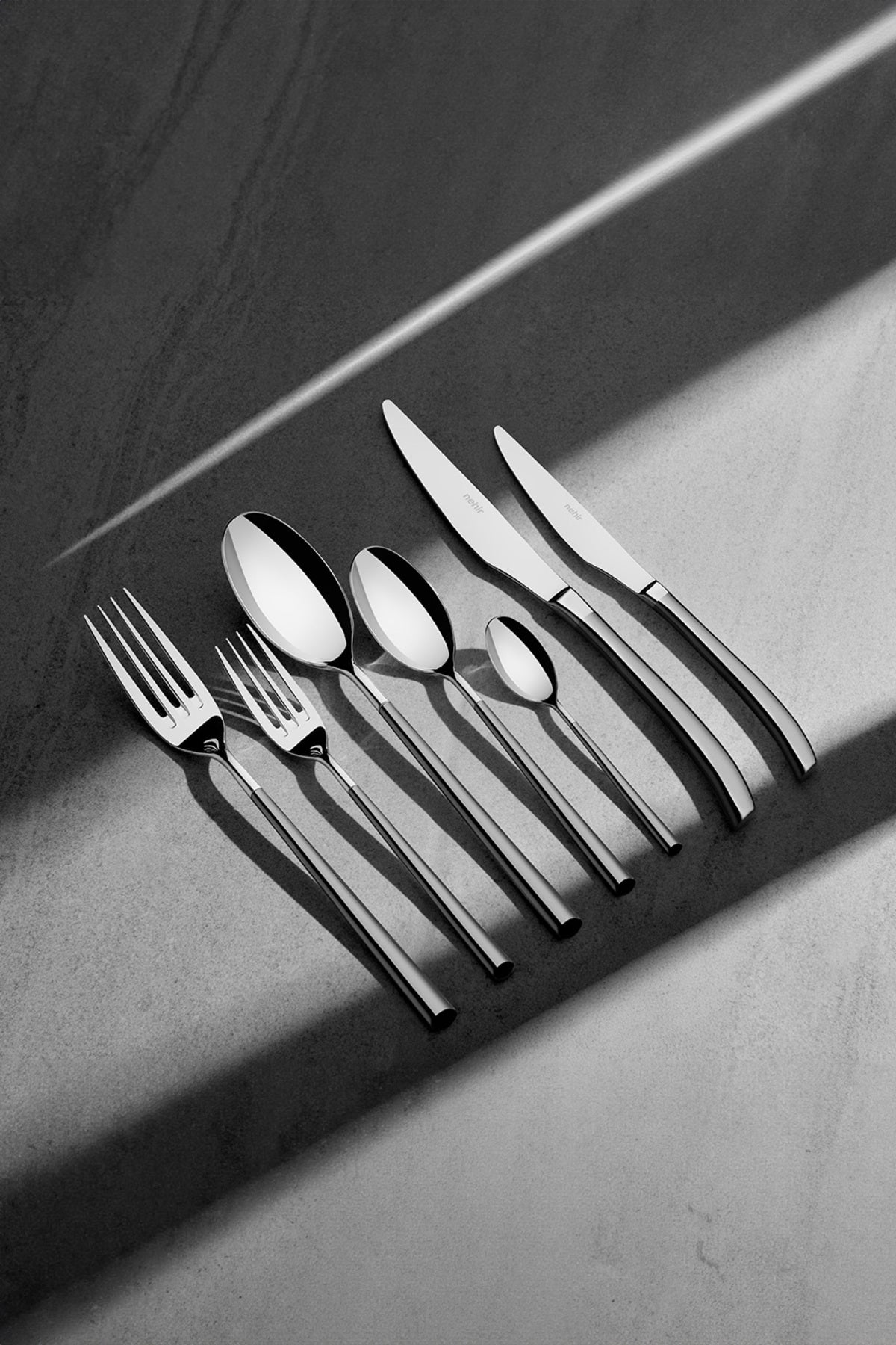 Elegance Satin 12 Person 84 Piece Boxed Cutlery Set