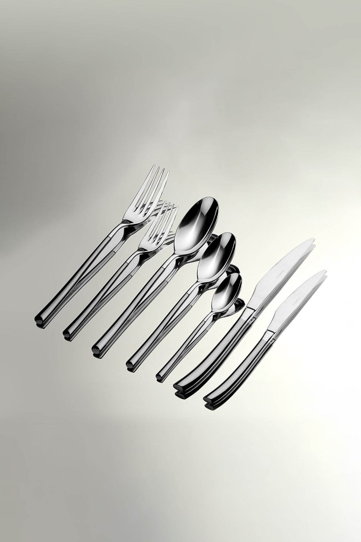 Elegance Satin 12 Person 84 Piece Boxed Cutlery Set