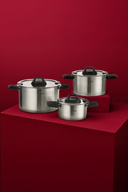 Elena Saten 6 Parça Derin Tencere Set