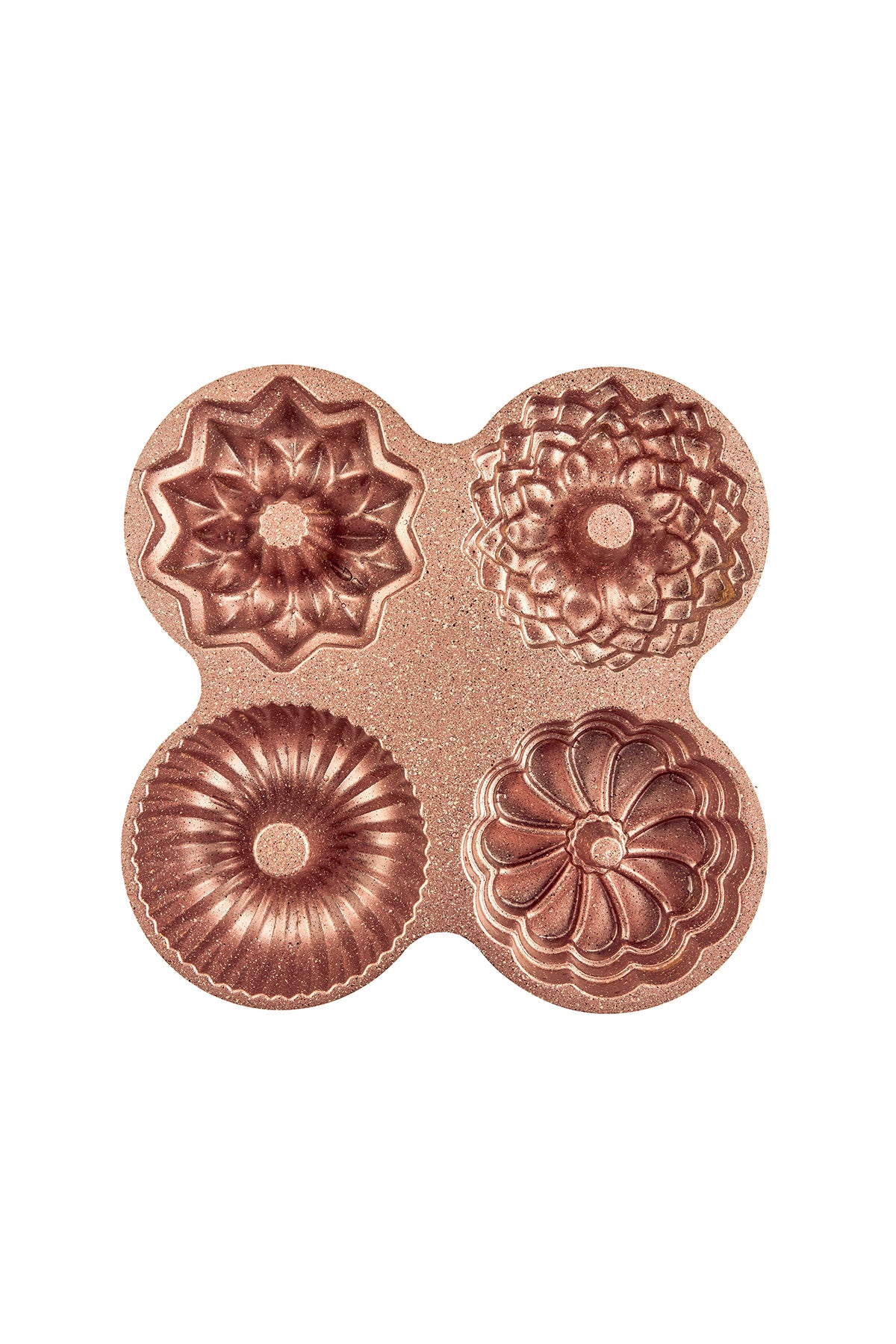 Elisa Rose Gold 4'lü Döküm Kek Kalıbı