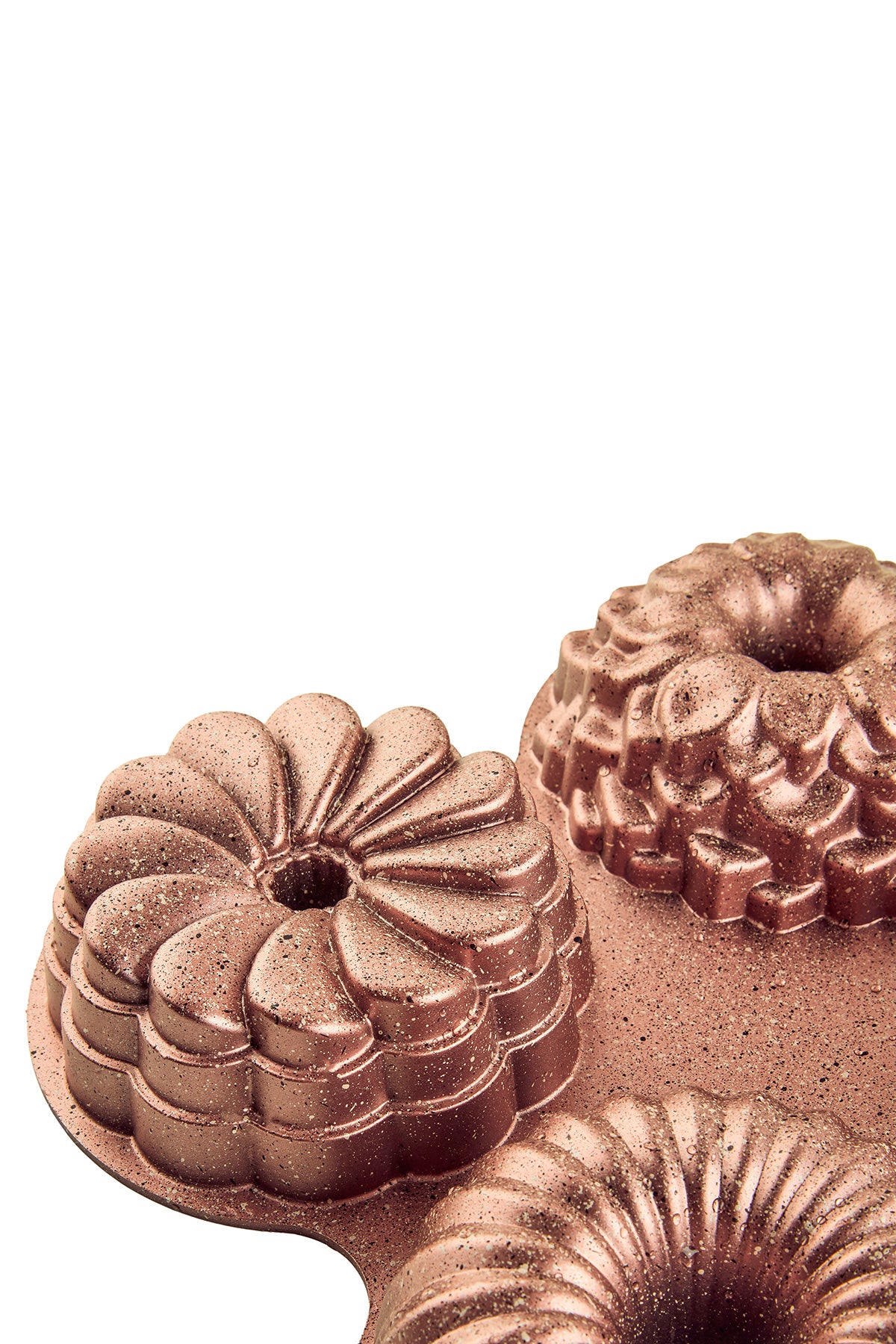 Elisa Rose Gold 4'lü Döküm Kek Kalıbı