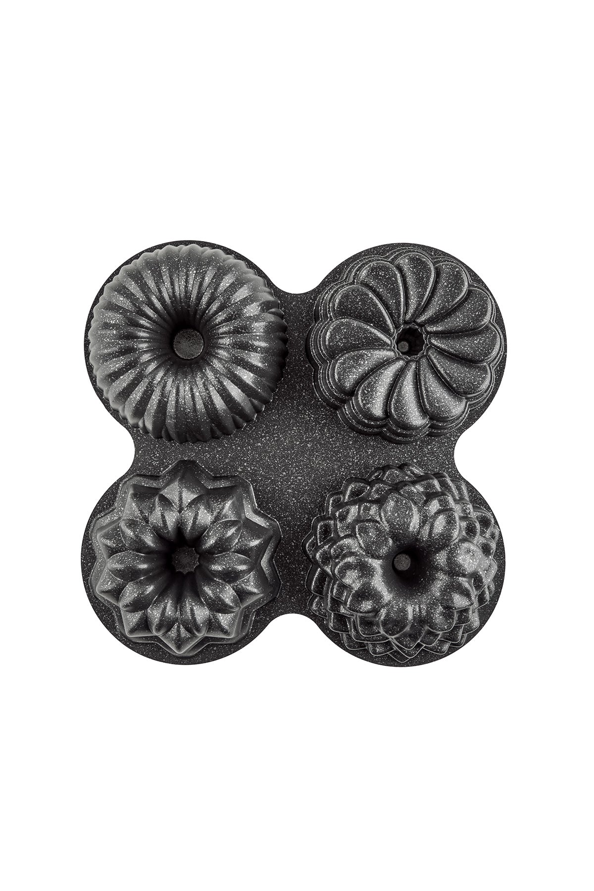 Elisa Siyah 4'lü Döküm Kek Kalıbı