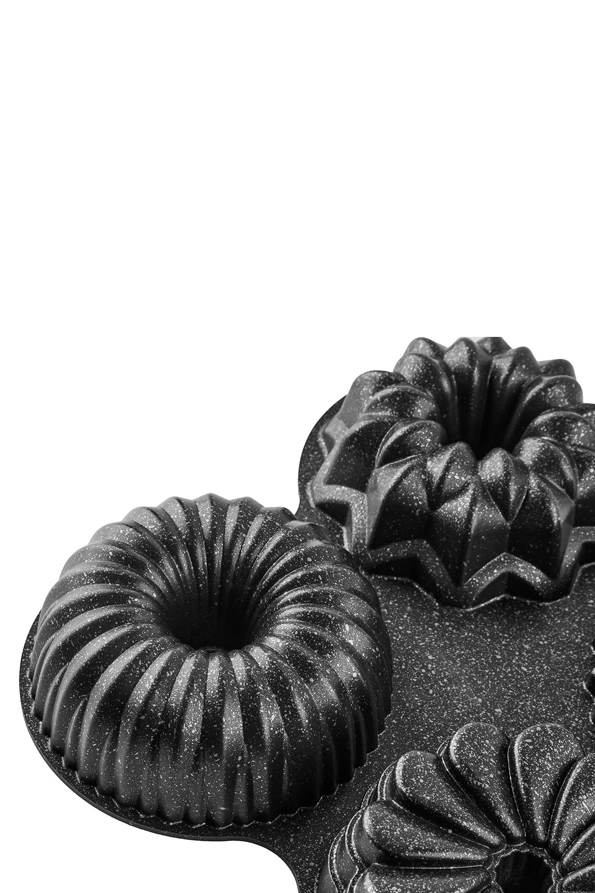 Elisa Siyah 4'lü Döküm Kek Kalıbı