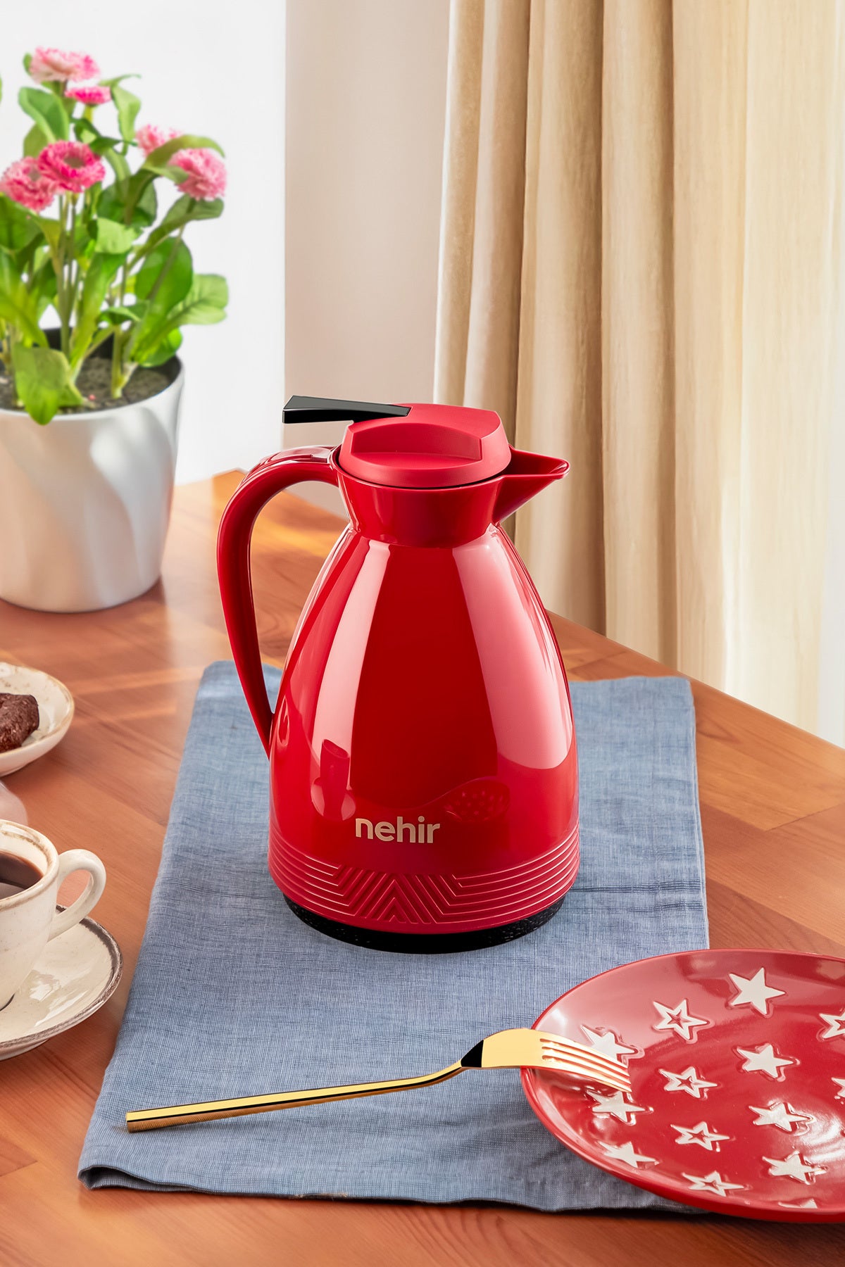 Feraye Termos 1,0 Litre Bordo