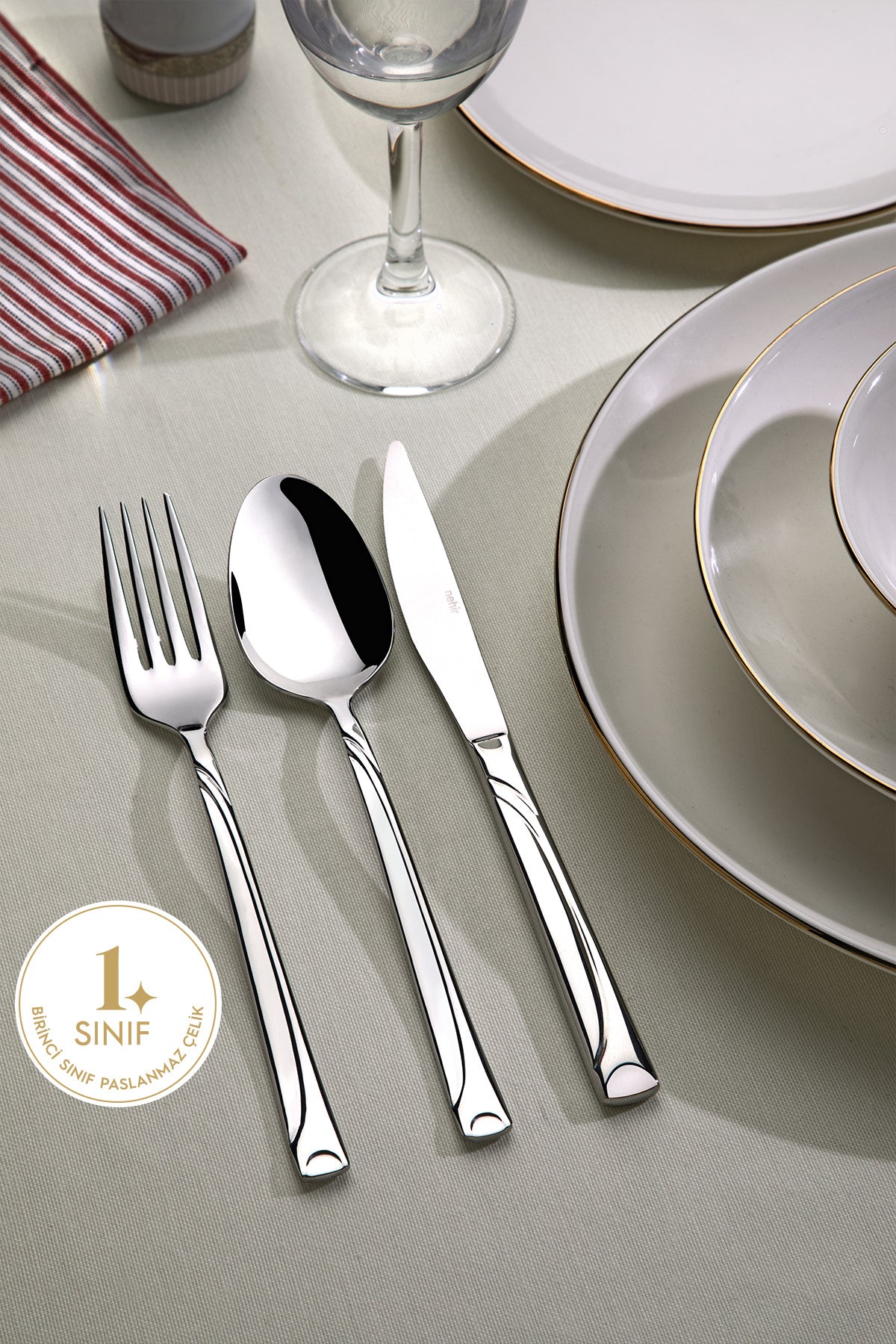 Fiesta Plain 6 Person 36 Piece Boxed Cutlery Set