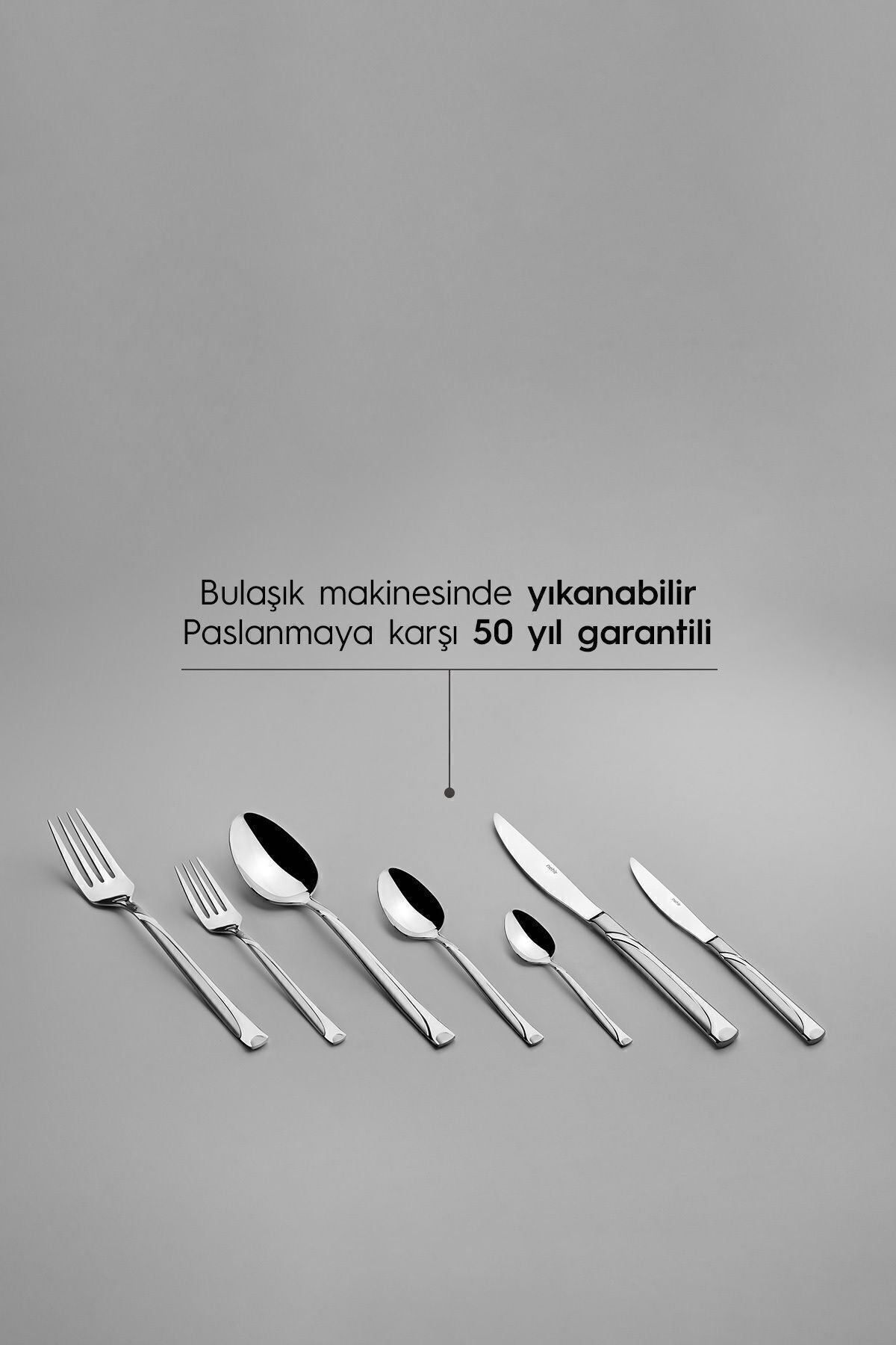 Fiesta Saten 12 Kişilik 84 Parça Deri Kutulu Çatal Kaşık Bıçak Takımı