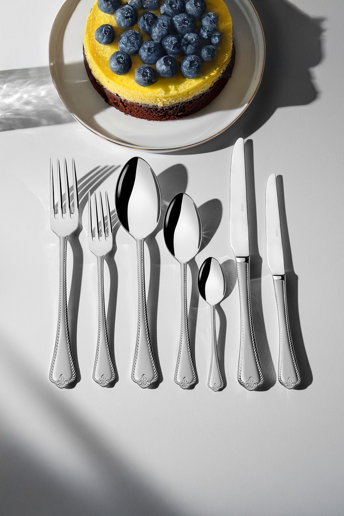 Fulya Saten 12 Kişilik 89 Parça Kutulu Çatal Kaşık Bıçak Takımı