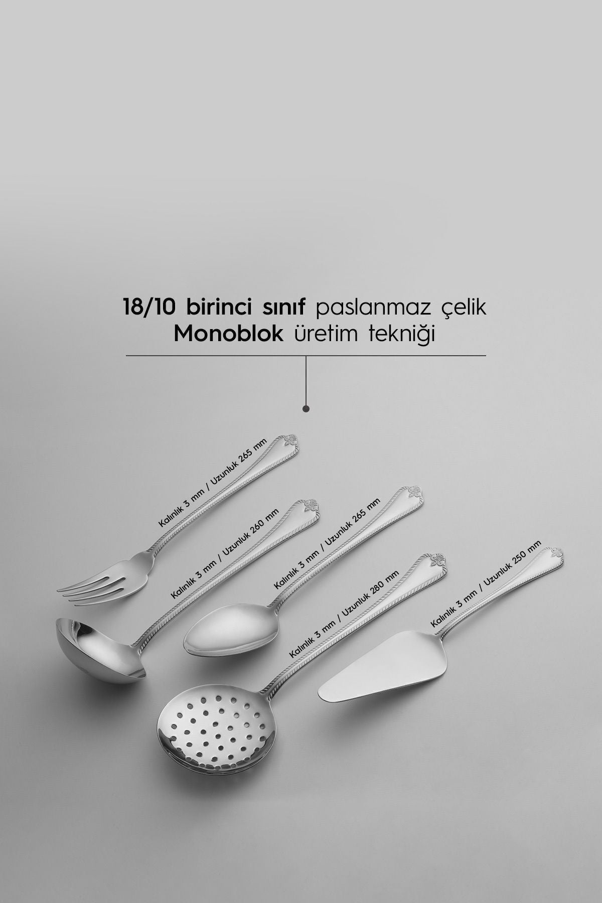 Fulya Saten 12 Kişilik 89 Parça Kutulu Çatal Kaşık Bıçak Takımı