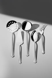 Fulya Satin 5 Piece Stainless Steel Serving Set