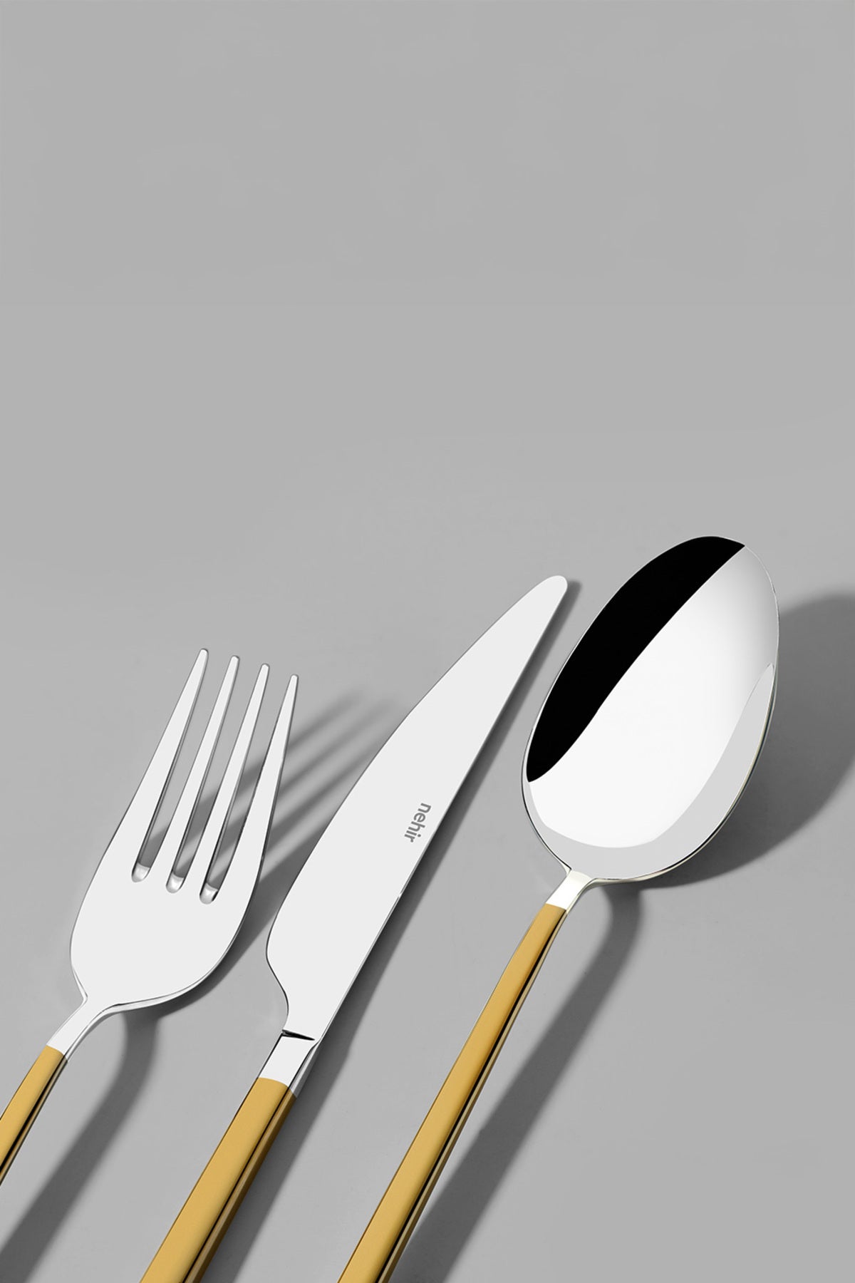 Gloria Gold Satin 84 Piece Boxed Cutlery Set for 12 People