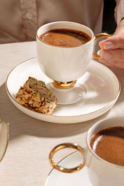 Karmen 6 Kişilik 12 Parça Porselen Kahve Fincan Takımı