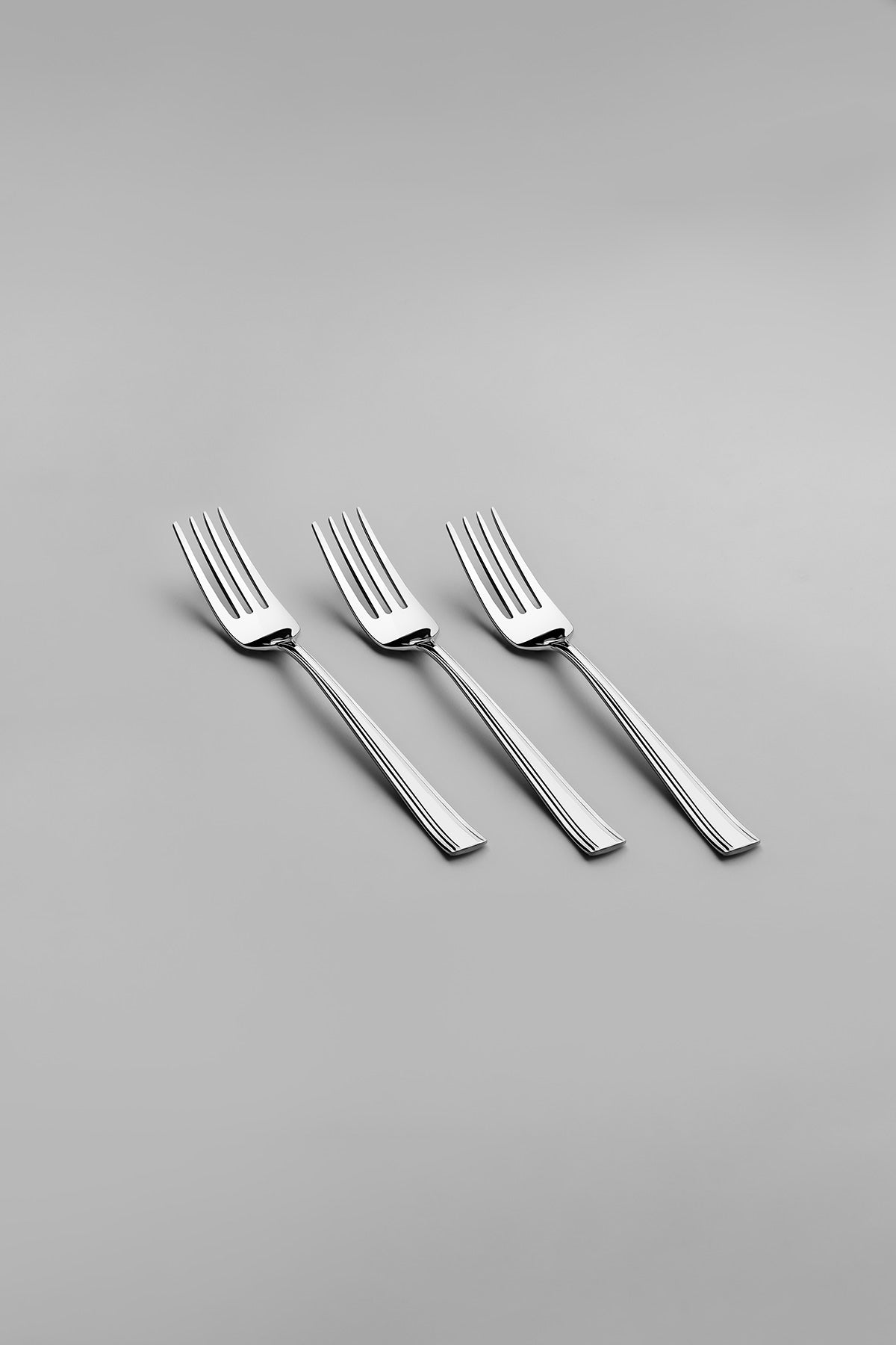 Katre Plain 12 Piece Dessert Fork Set