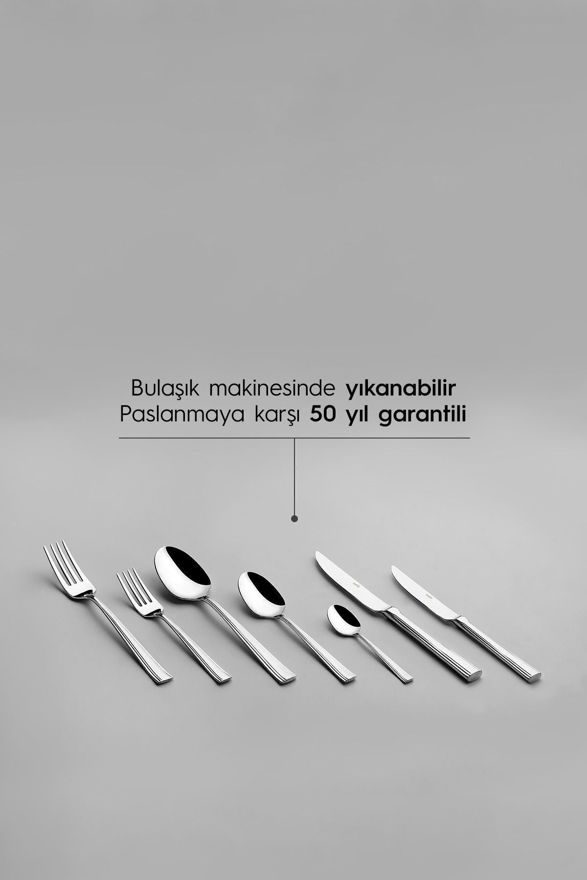 Katre Plain 12 Person 84 Piece Leather Boxed Cutlery Set