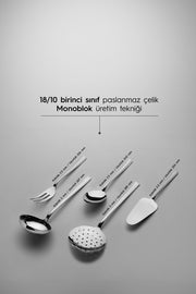 Katre Sade 5 Piece Stainless Steel Serving Set