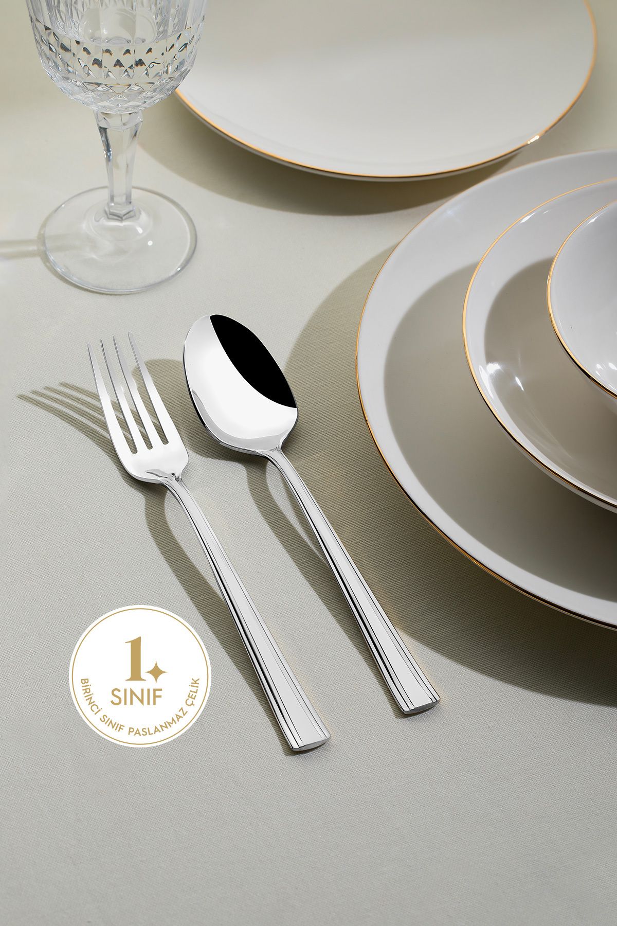 Katre Plain 6 Person 30 Piece Boxed Cutlery Set