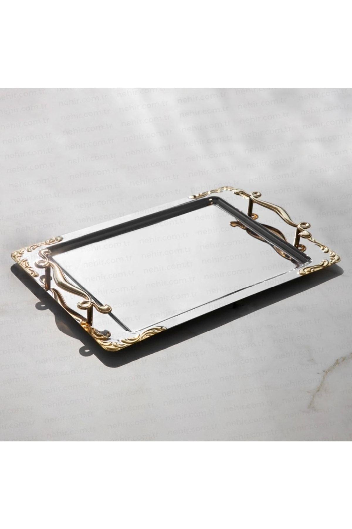 Lalezar Altın Kahve Tepsisi