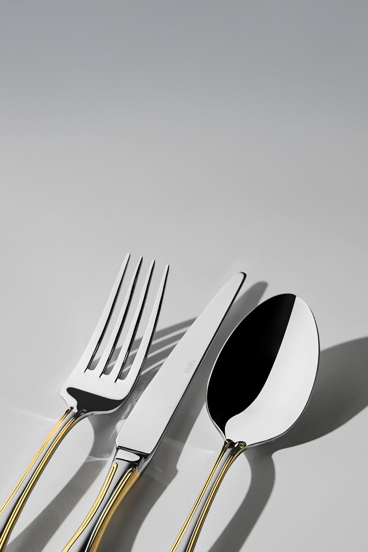 Lalezar Gold Satin 72 Piece Boxed Cutlery Set for 12 People