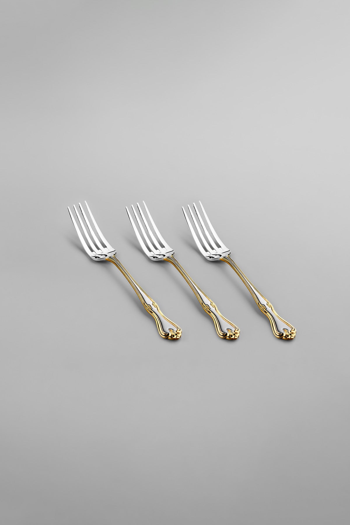 Lalezar Gold Satin 36 Piece Boxed Cutlery Set for 6 People