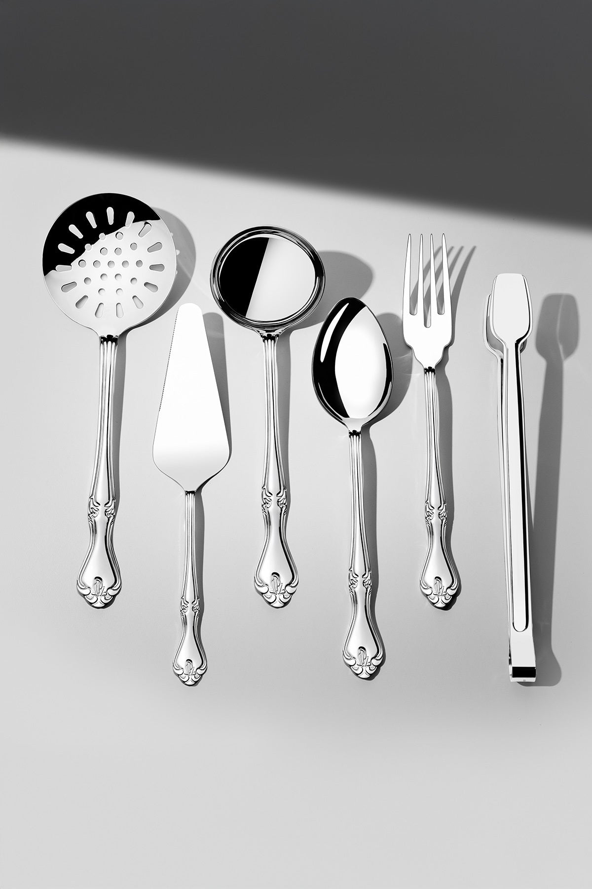 Lalezar Plain 6 Piece Stainless Steel Serving Set