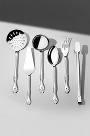 Lalezar Plain 6 Piece Stainless Steel Serving Set