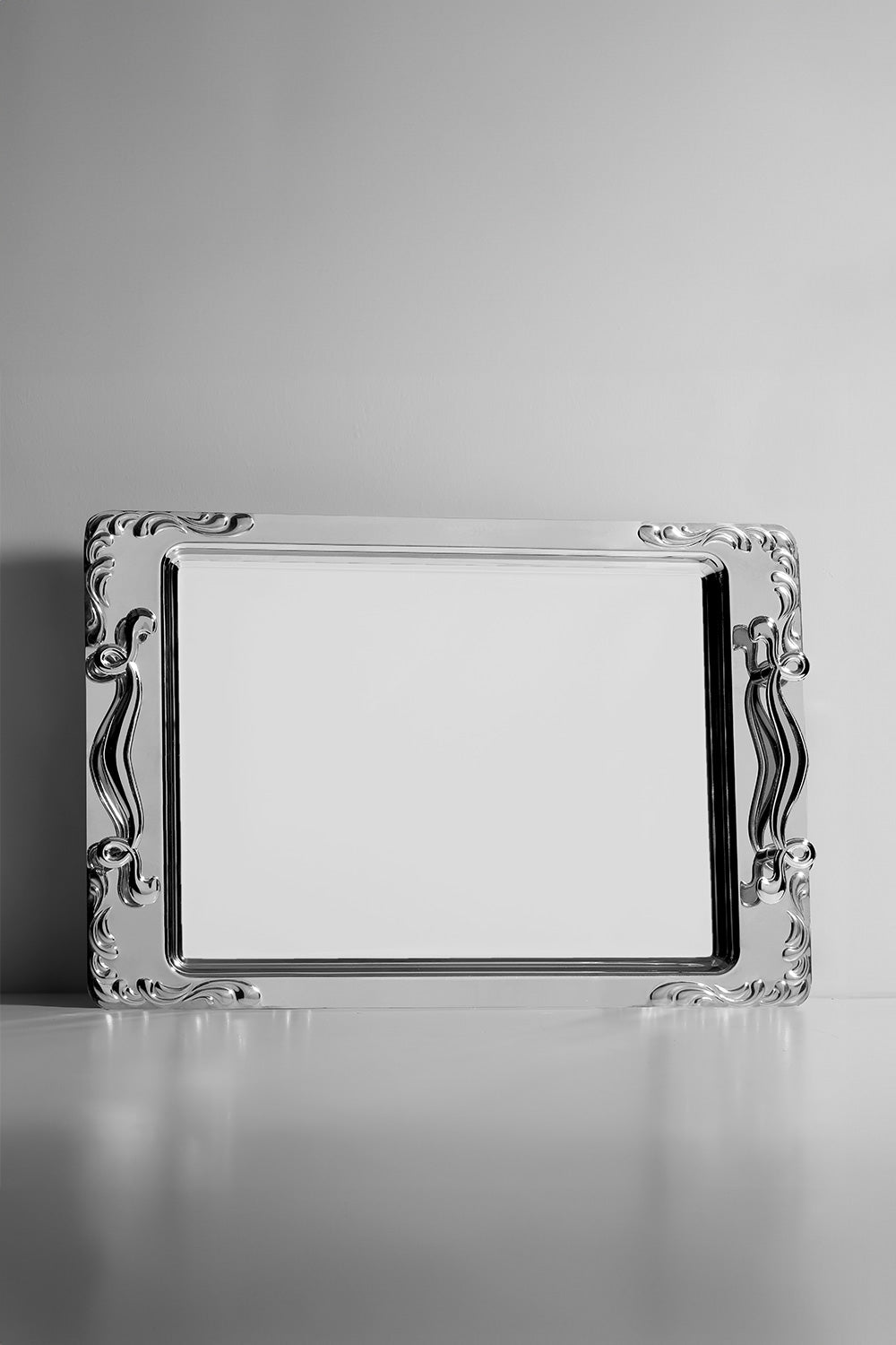 Lalezar Plain Steel Tea Tray